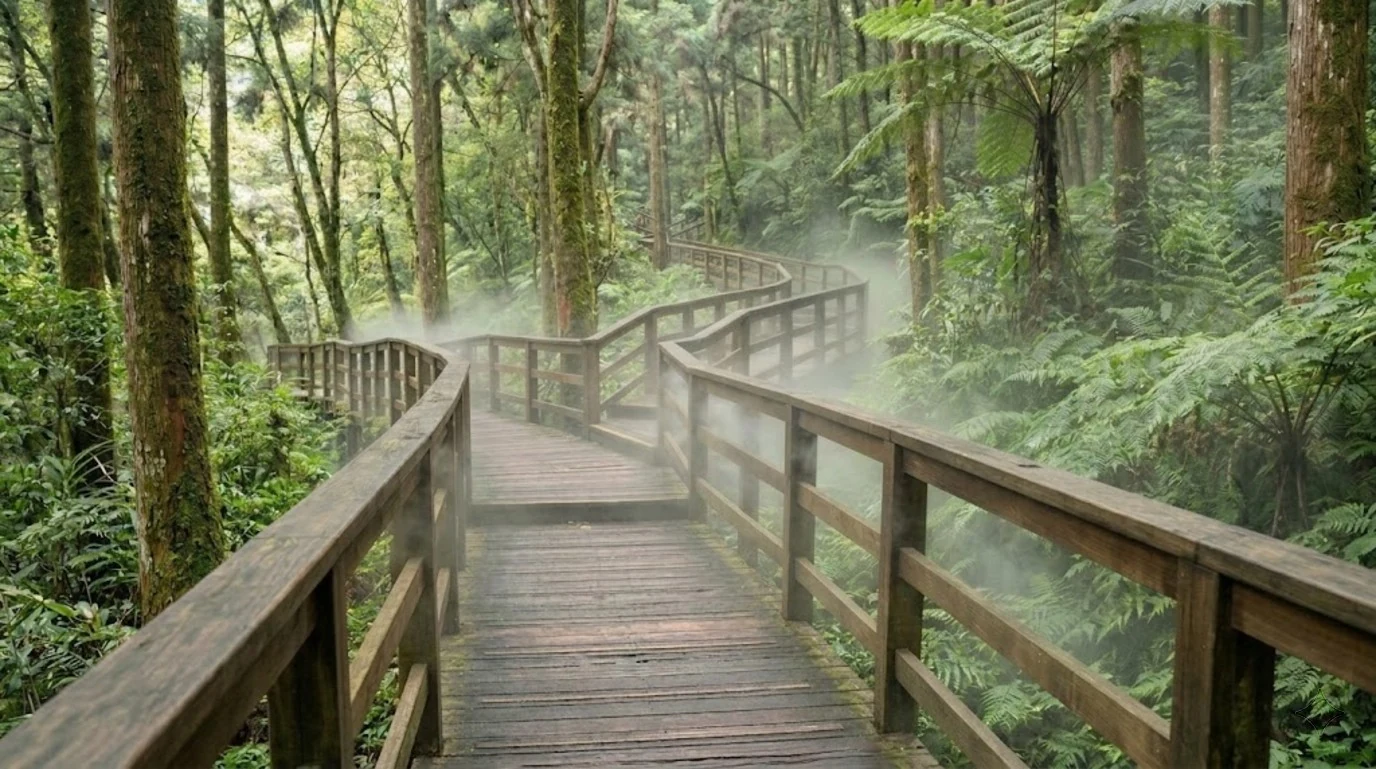 Forest Walkway Fog